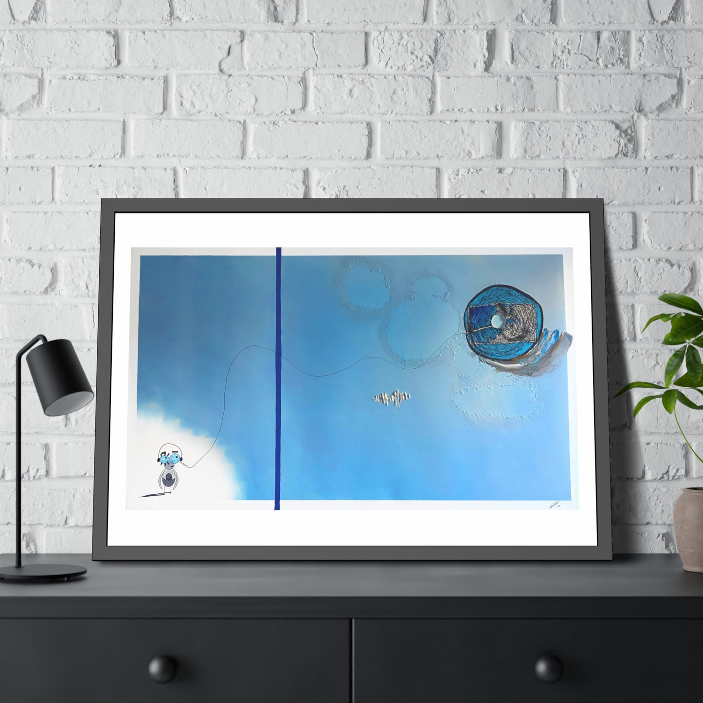 but it was written in the starlight // Framed Print