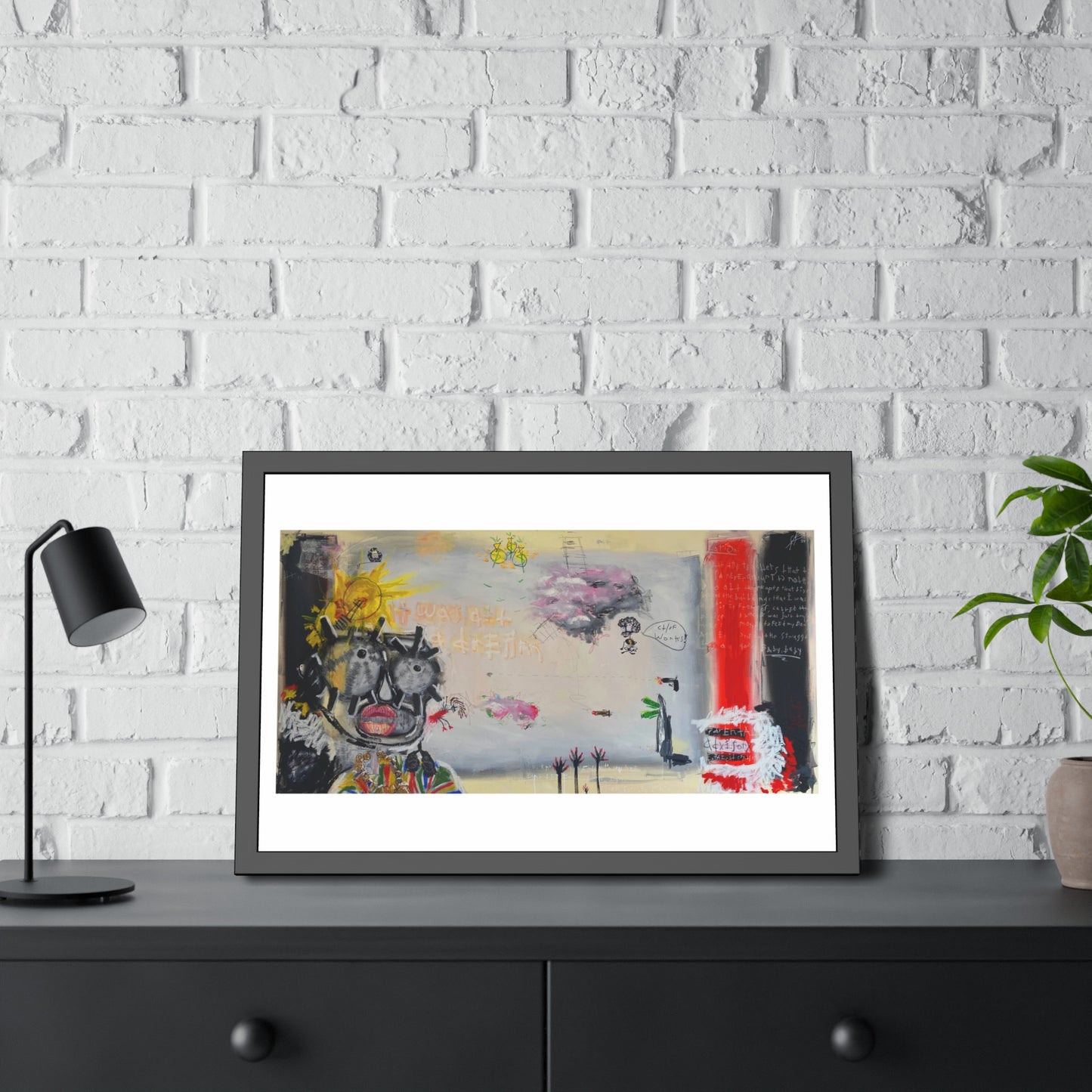 it was all a dream // Framed Print