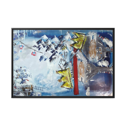 HIT THE SLOPES  //  Framed Canvas Print