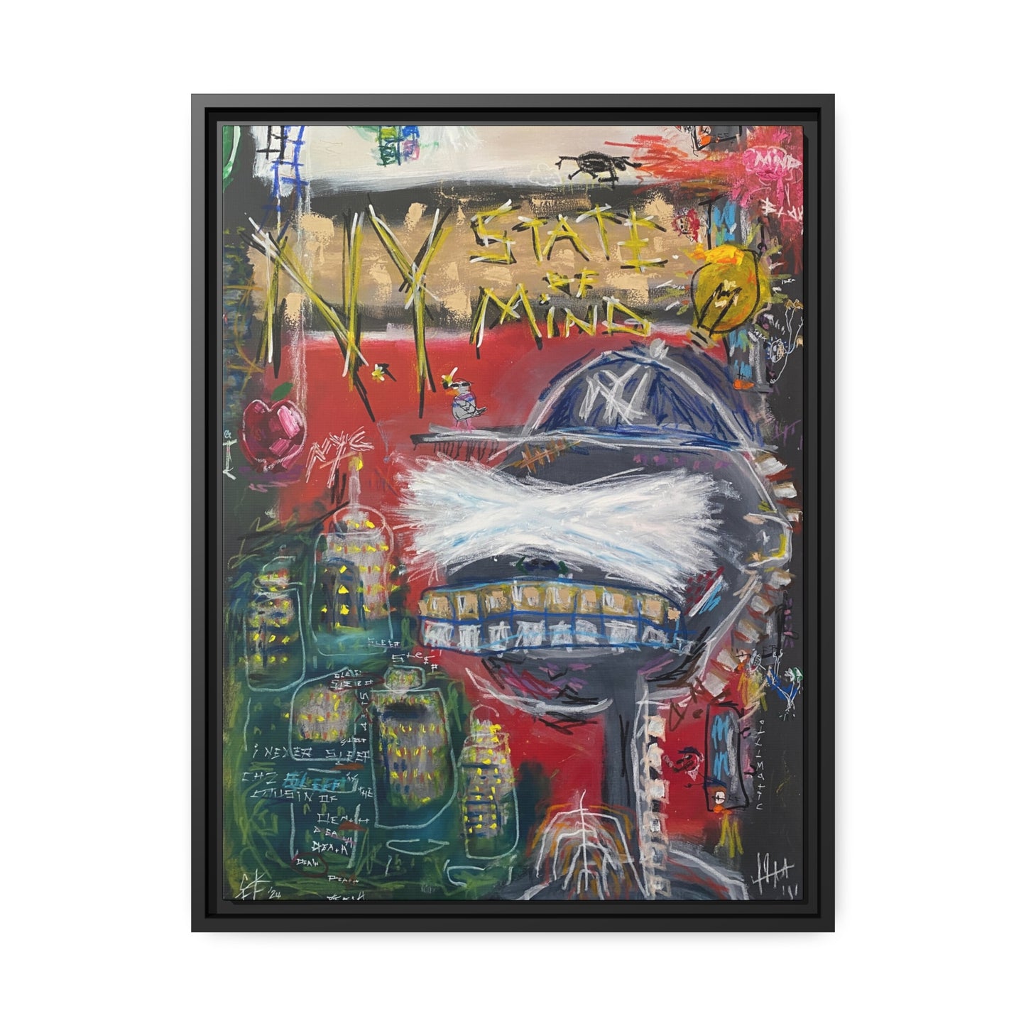 N.Y. STATE OF MIND  //  Framed Canvas Print