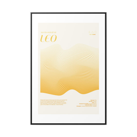 LEO  //  Framed Canvas Print