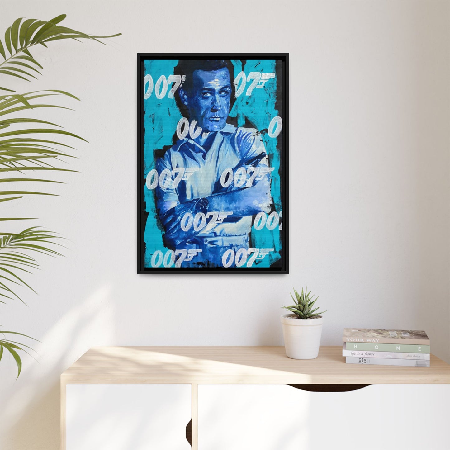 Sean Connery: '007 Connery'  //  Framed Canvas Print