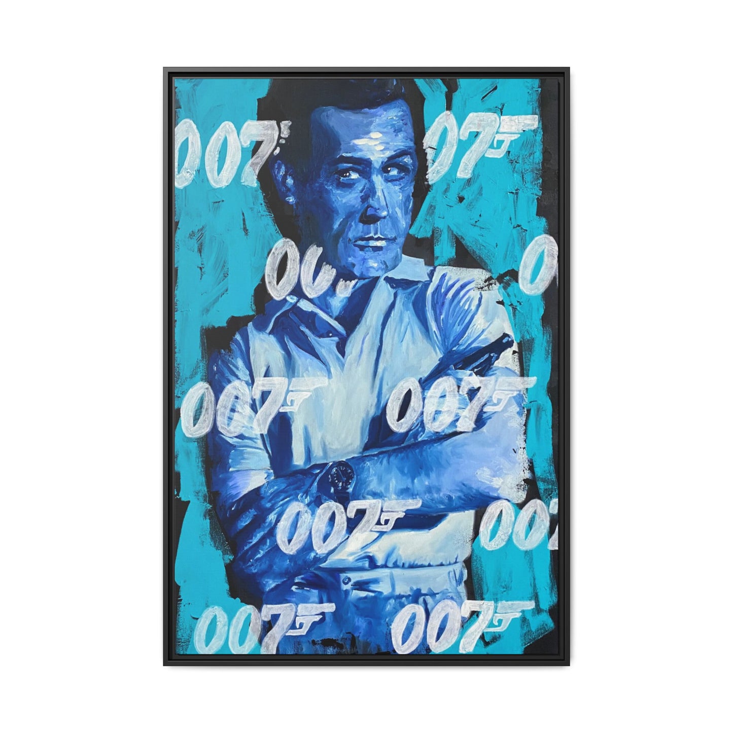 Sean Connery: '007 Connery'  //  Framed Canvas Print