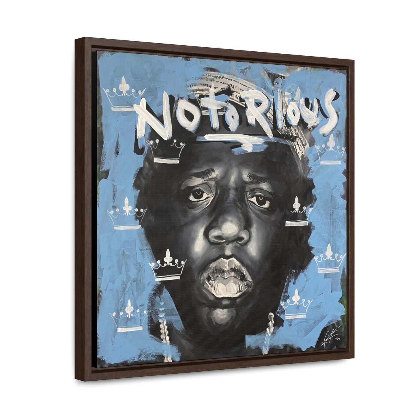 Notorious B.I.G.: 'Notorious'  //  Framed Canvas Print