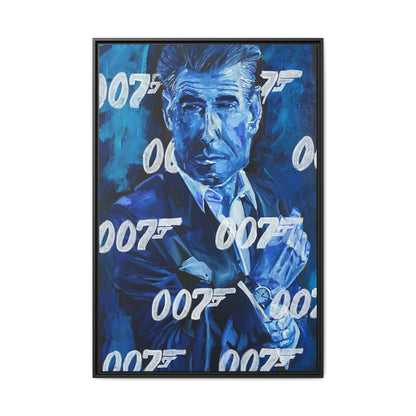 Pierce Brosnan: '007 Brosnan'  //  Framed Canvas Print