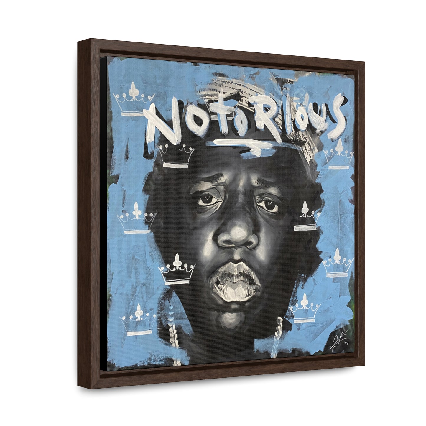 Notorious B.I.G.: 'Notorious'  //  Framed Canvas Print