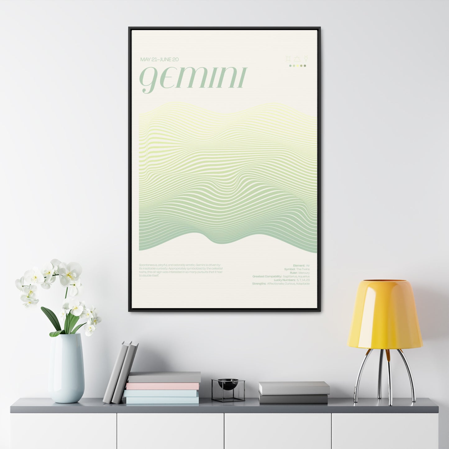 GEMINI  //  Framed Canvas Print