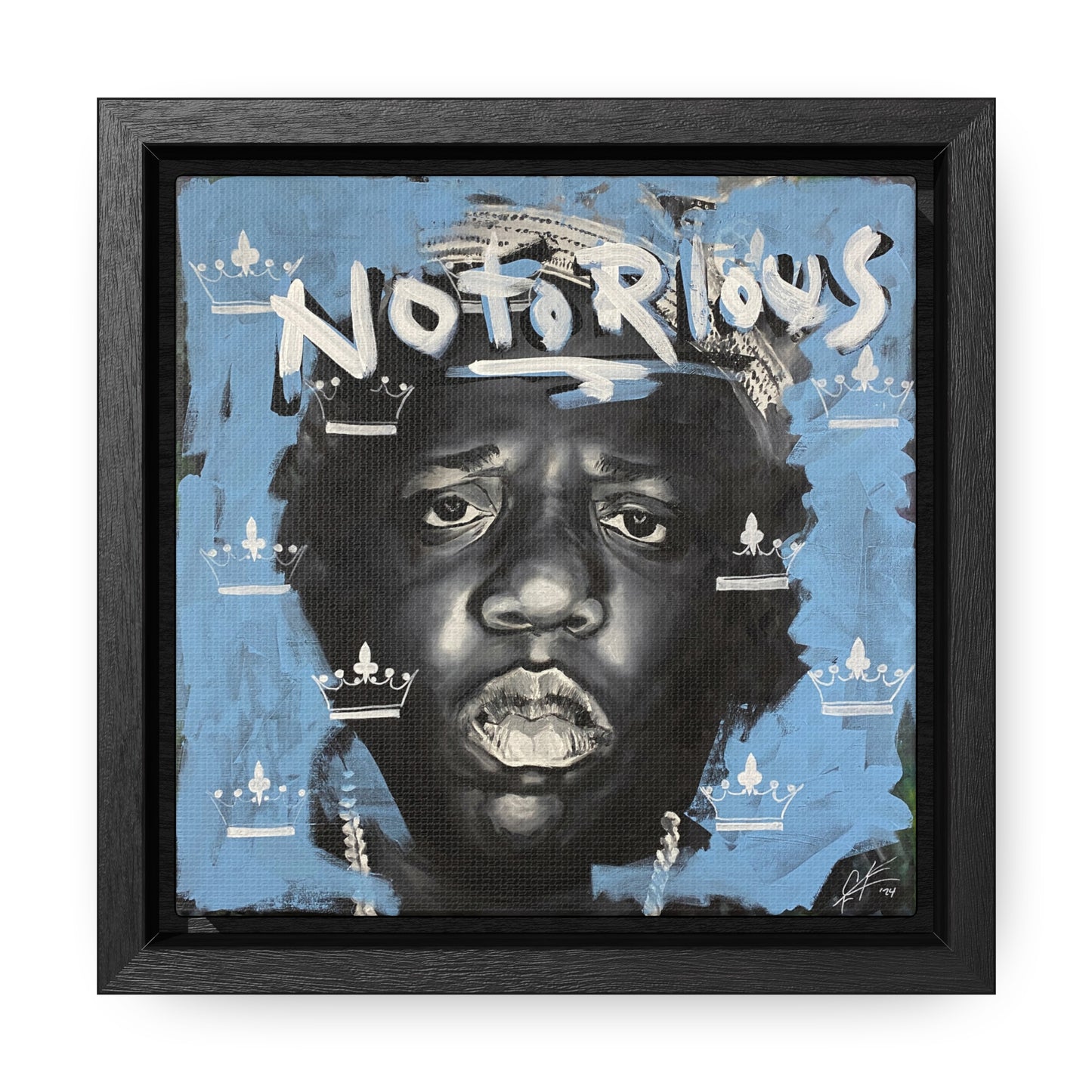 Notorious B.I.G.: 'Notorious'  //  Framed Canvas Print