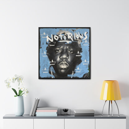 Notorious B.I.G.: 'Notorious'  //  Framed Canvas Print