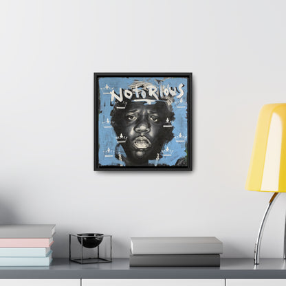 Notorious B.I.G.: 'Notorious'  //  Framed Canvas Print