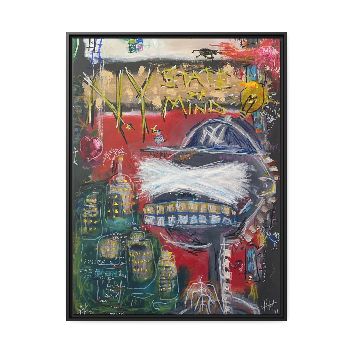 N.Y. STATE OF MIND  //  Framed Canvas Print