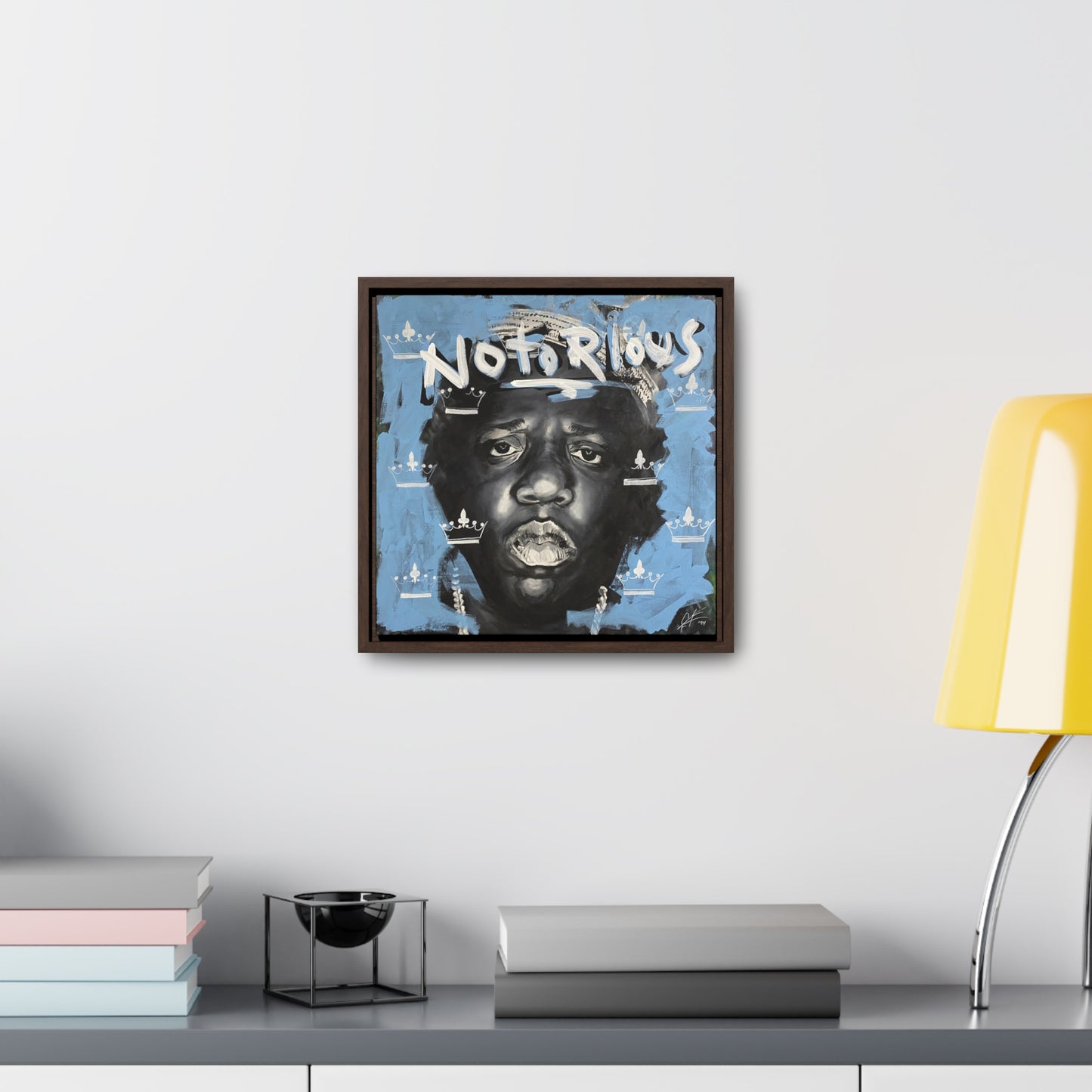 Notorious B.I.G.: 'Notorious'  //  Framed Canvas Print