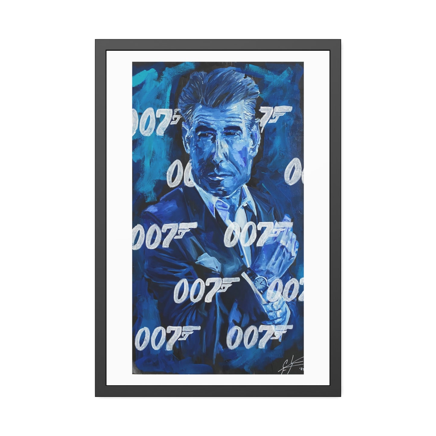 Pierce Brosnan: '007 Brosnan'  //  Framed Print