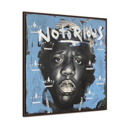 Notorious B.I.G.: 'Notorious'  //  Framed Canvas Print