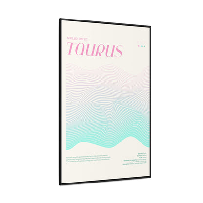 TAURUS  //  Framed Canvas Print