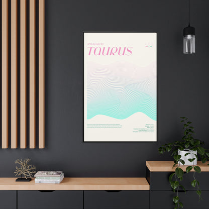 TAURUS  //  Framed Canvas Print