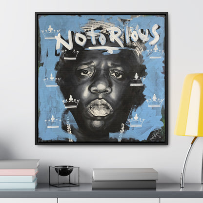 Notorious B.I.G.: 'Notorious'  //  Framed Canvas Print