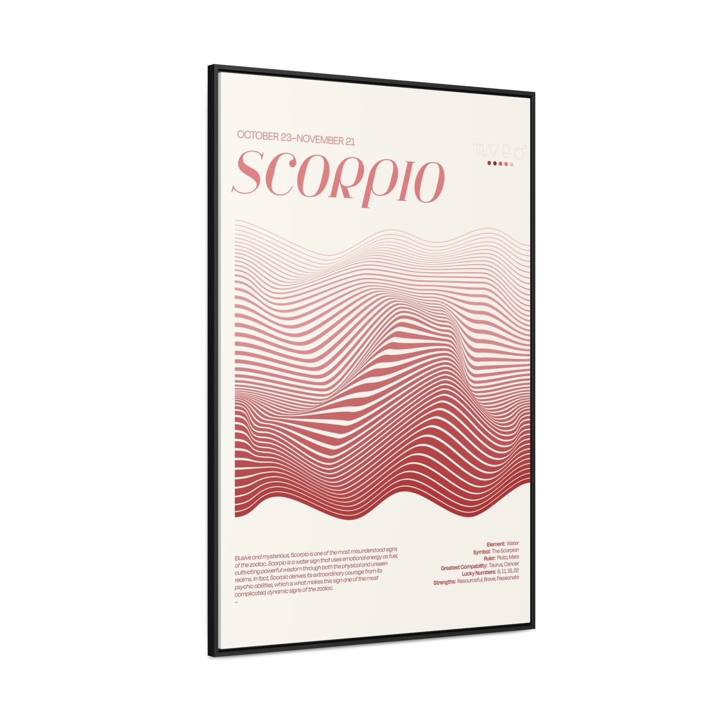 SCORPIO  //  Framed Canvas Print