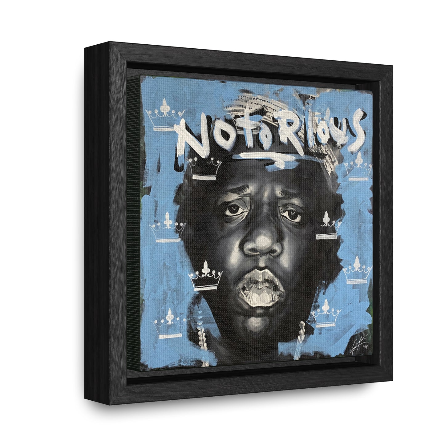 Notorious B.I.G.: 'Notorious'  //  Framed Canvas Print