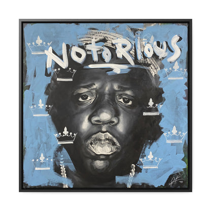 Notorious B.I.G.: 'Notorious'  //  Framed Canvas Print