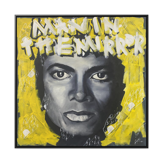 Michael Jackson: 'Man in the Mirror'  //  Framed Canvas Print