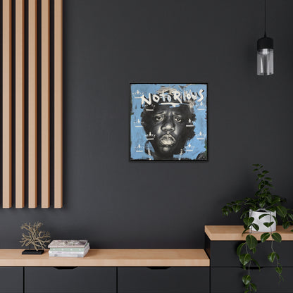 Notorious B.I.G.: 'Notorious'  //  Framed Canvas Print