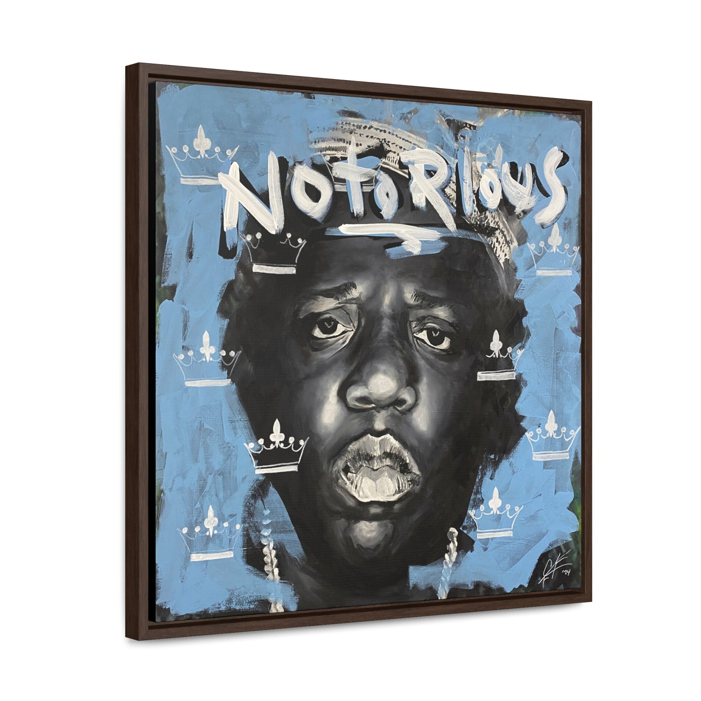 Notorious B.I.G.: 'Notorious'  //  Framed Canvas Print