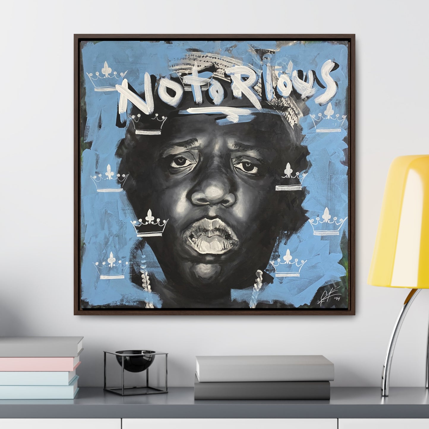 Notorious B.I.G.: 'Notorious'  //  Framed Canvas Print