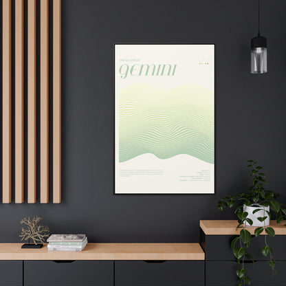 GEMINI  //  Framed Canvas Print