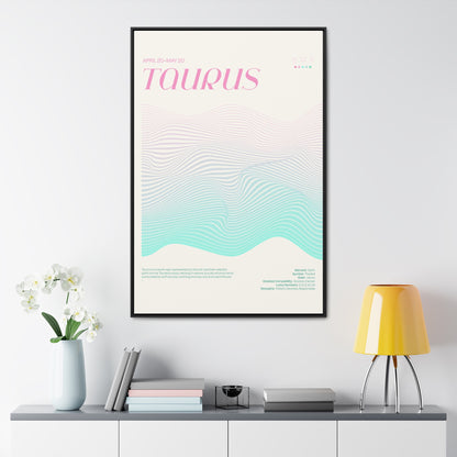 TAURUS  //  Framed Canvas Print