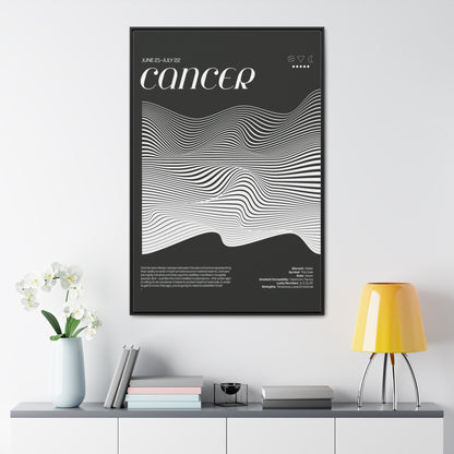 CANCER  //  Framed Canvas Print