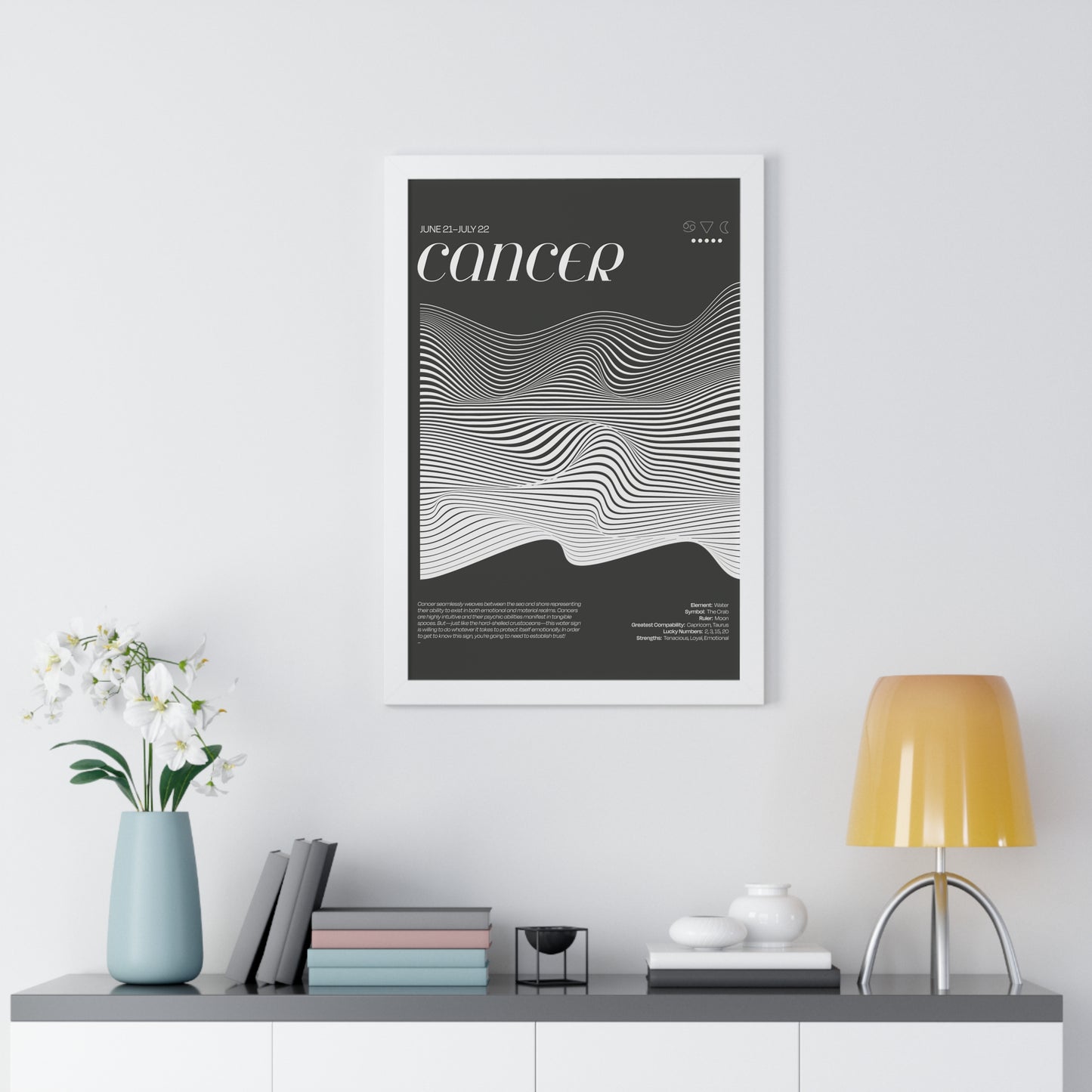 CANCER  //  Framed Print