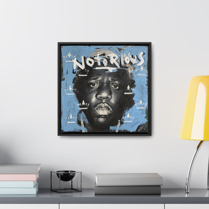 Notorious B.I.G.: 'Notorious'  //  Framed Canvas Print