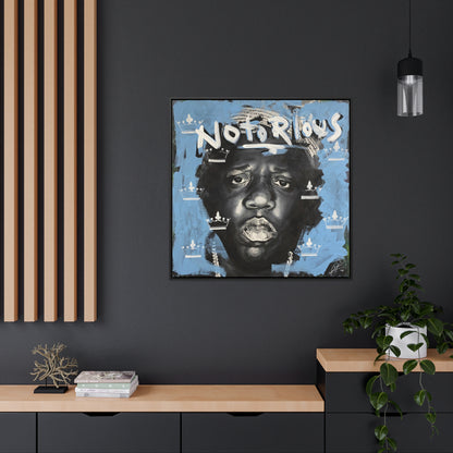 Notorious B.I.G.: 'Notorious'  //  Framed Canvas Print