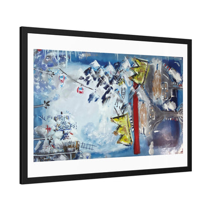 HIT THE SLOPES  //  Framed Print