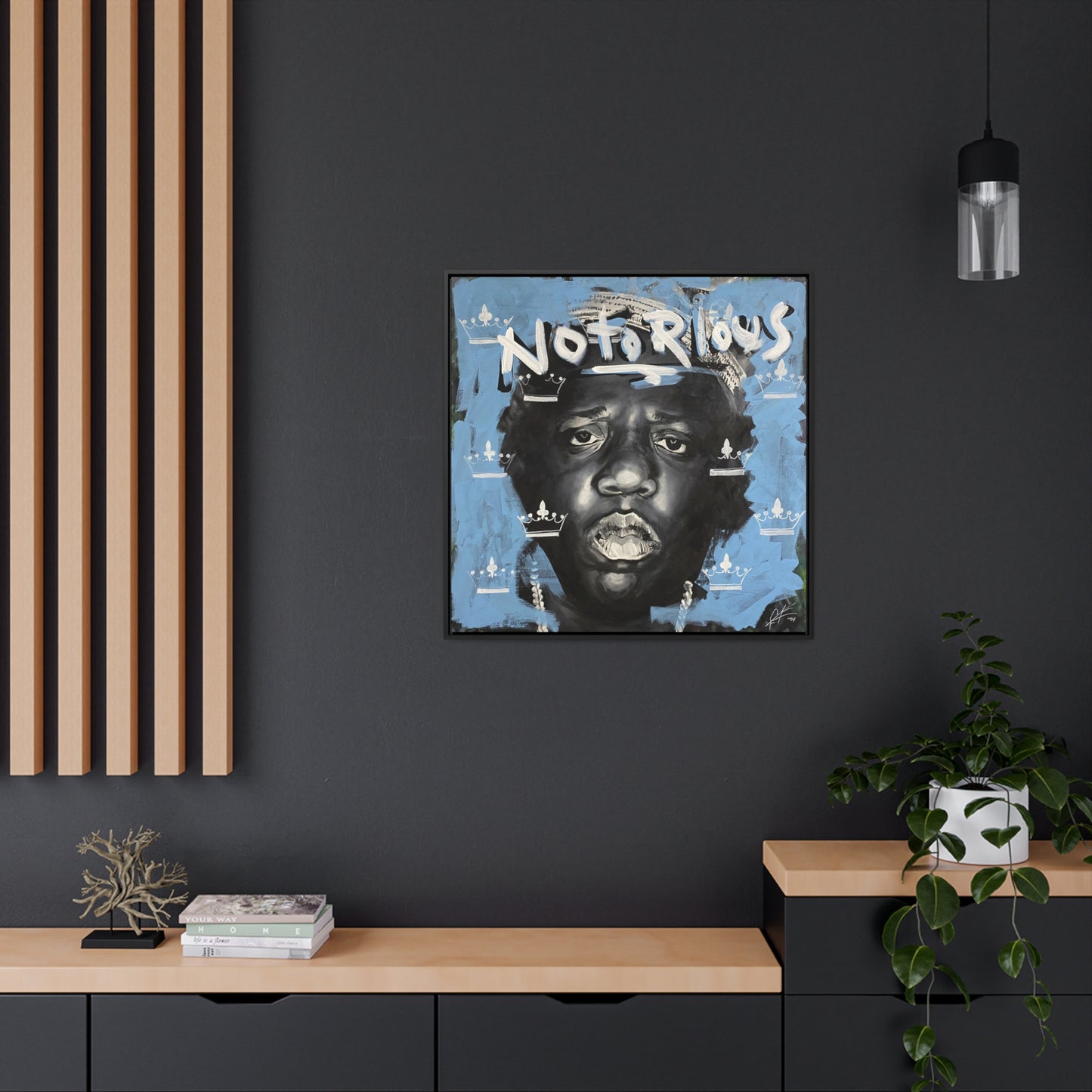 Notorious B.I.G.: 'Notorious'  //  Framed Canvas Print