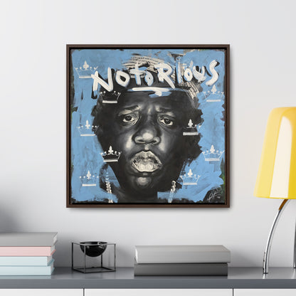 Notorious B.I.G.: 'Notorious'  //  Framed Canvas Print