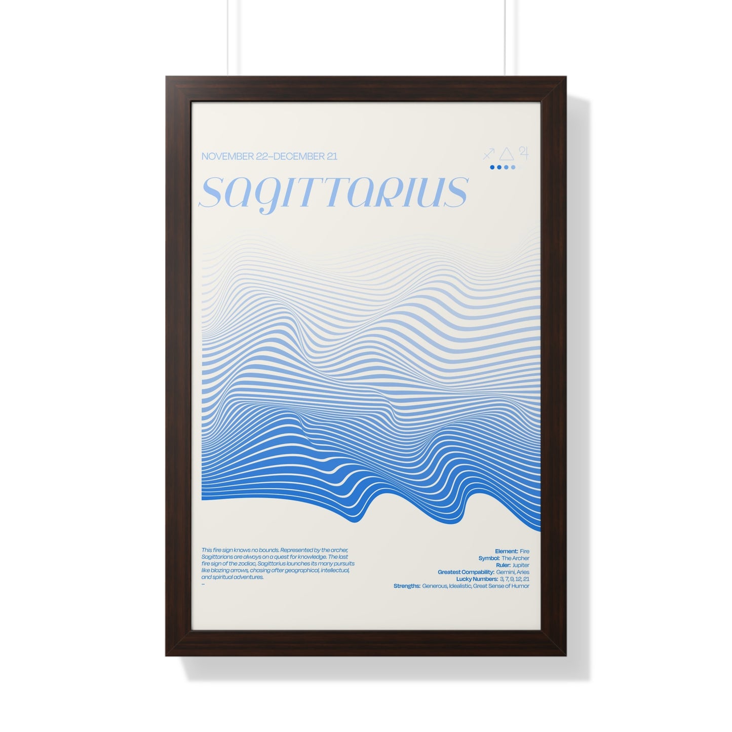 SAGITTARIUS  //  Framed Print