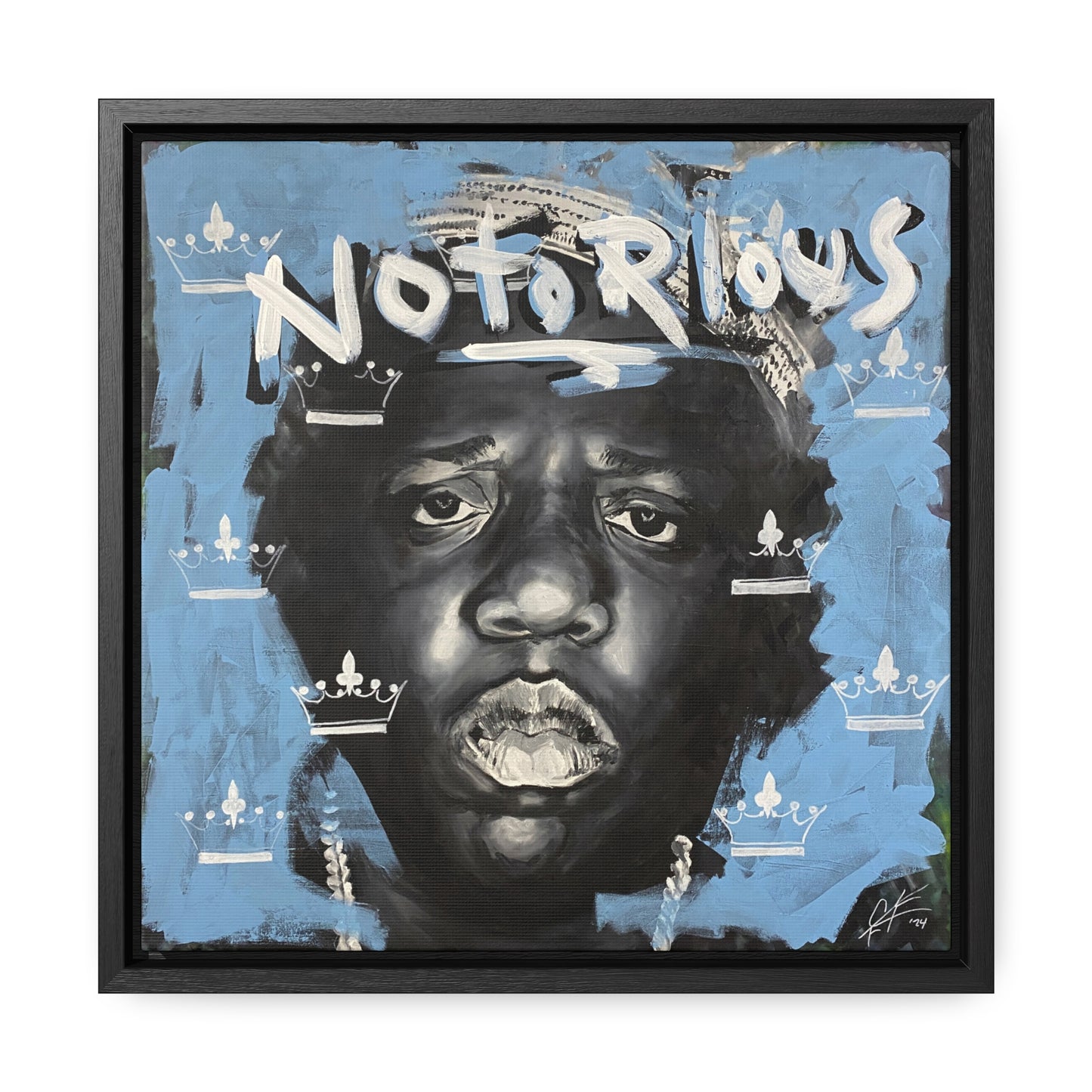 Notorious B.I.G.: 'Notorious'  //  Framed Canvas Print