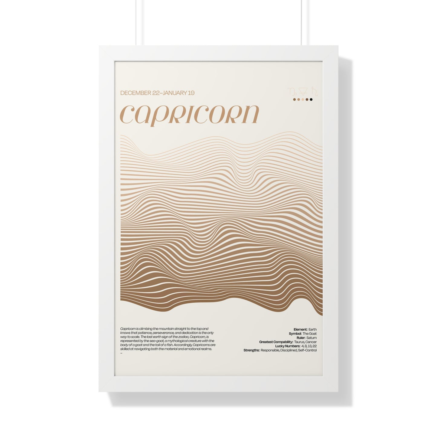 CAPRICORN  //  Framed Print