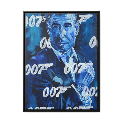 Pierce Brosnan: '007 Brosnan'  //  Framed Canvas Print