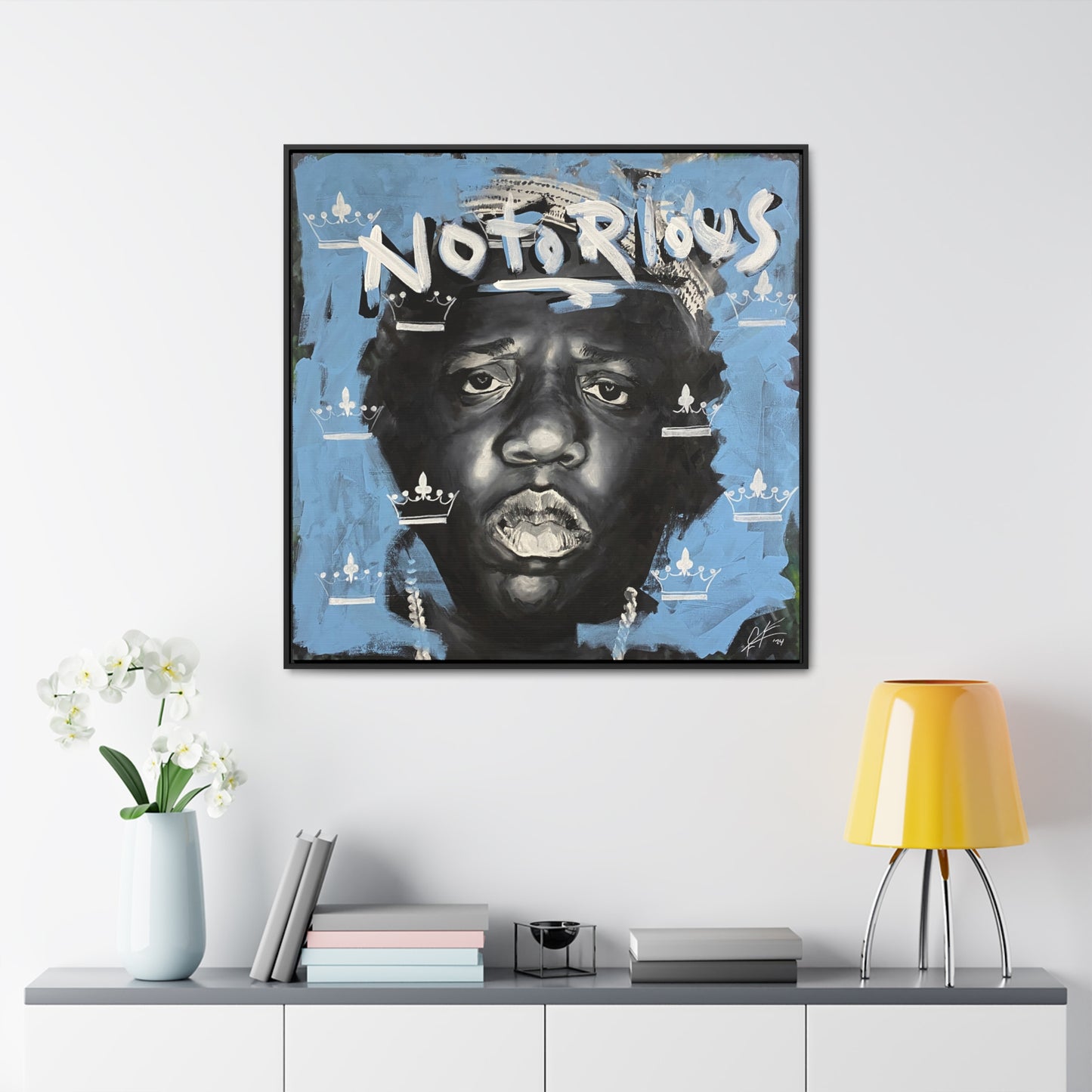 Notorious B.I.G.: 'Notorious'  //  Framed Canvas Print