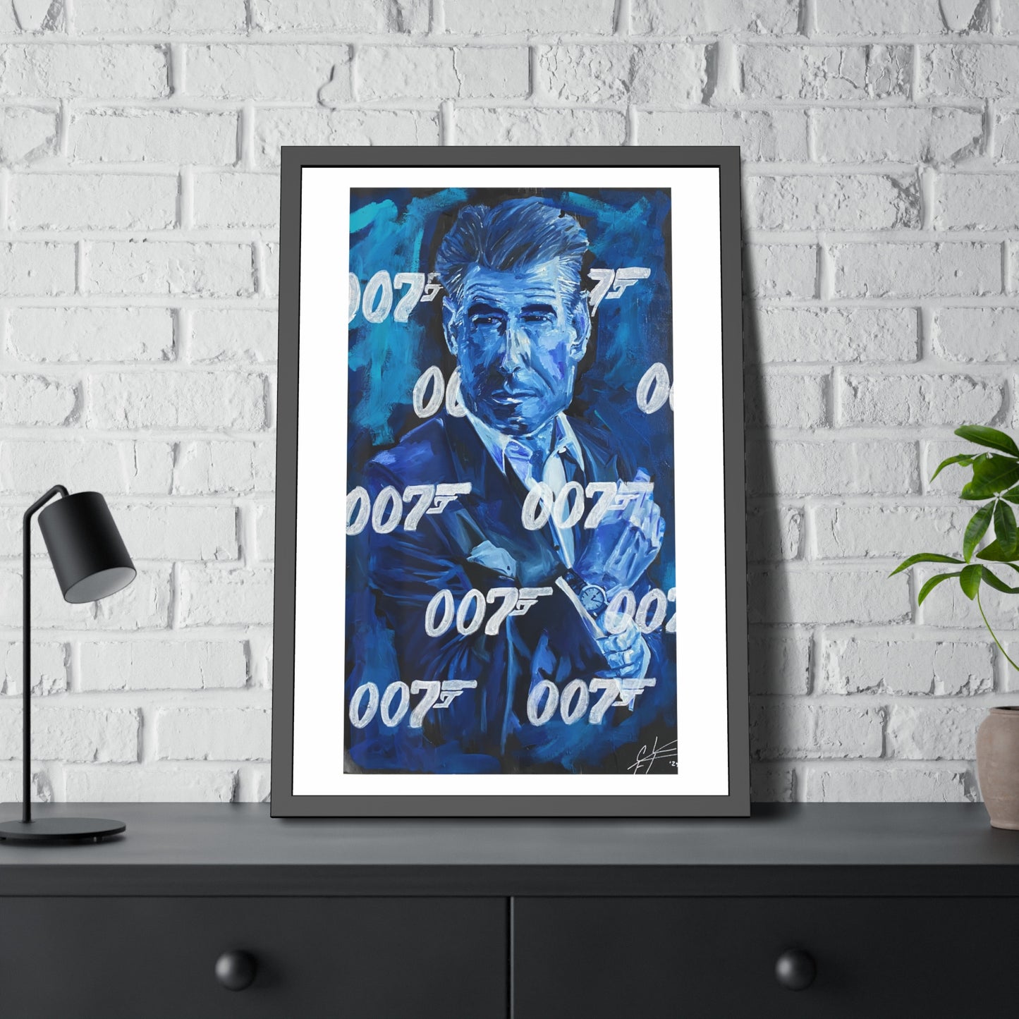 Pierce Brosnan: '007 Brosnan'  //  Framed Print