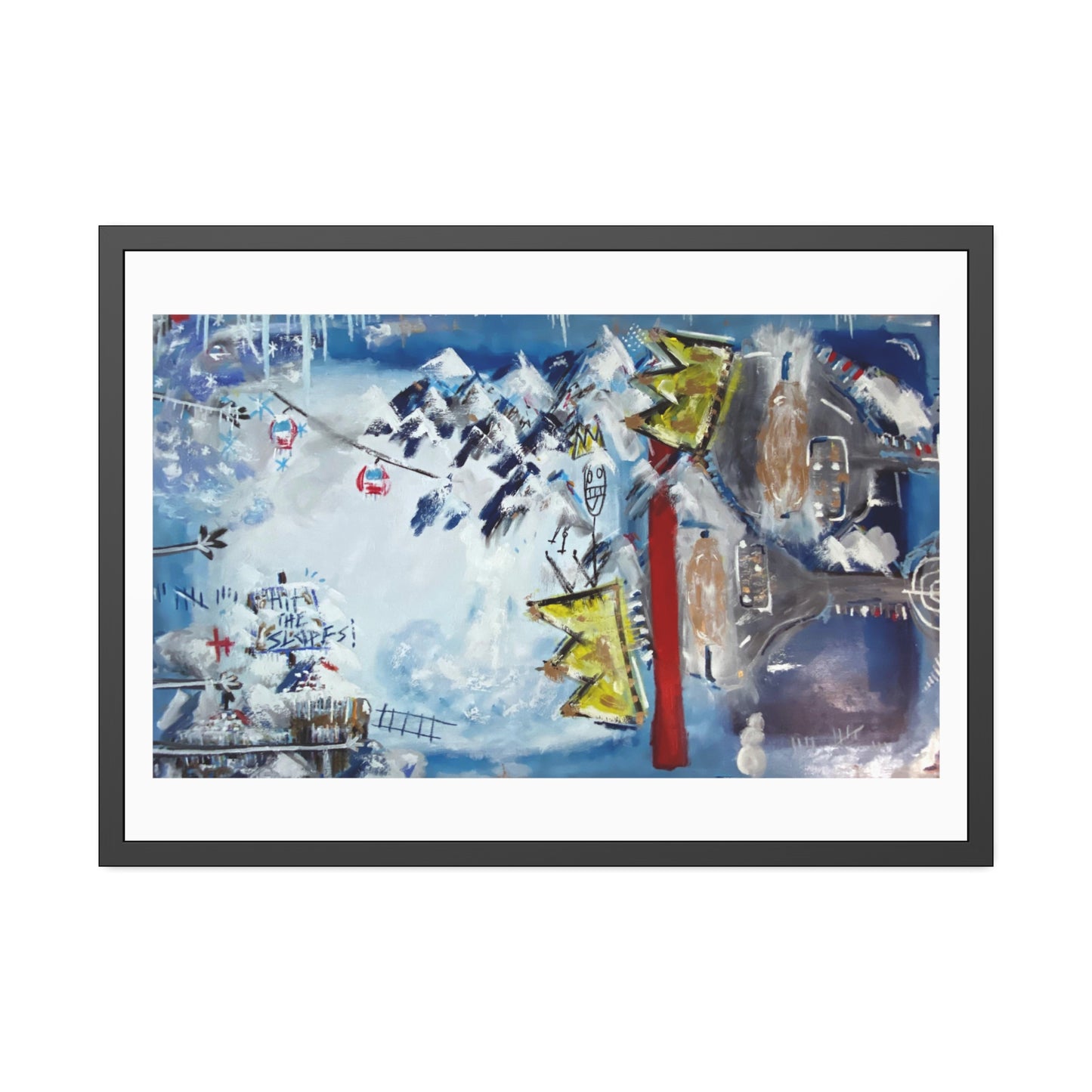 HIT THE SLOPES  //  Framed Print