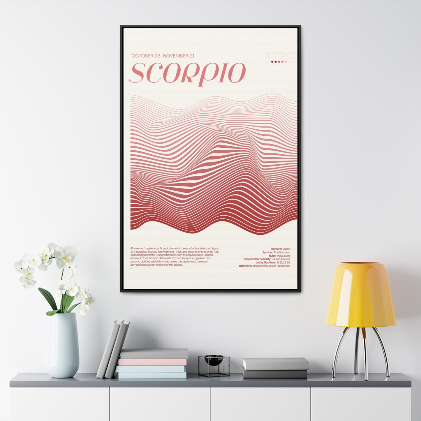 SCORPIO  //  Framed Canvas Print