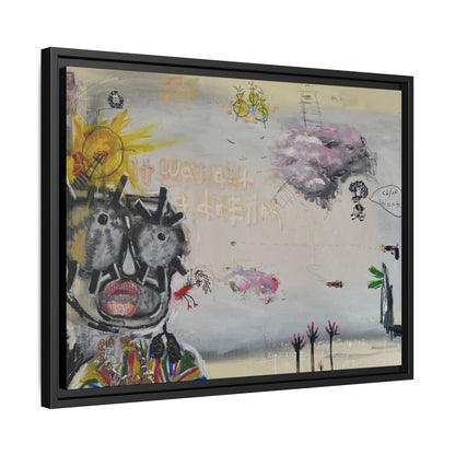 it was all a dream  //  Framed Canvas Print