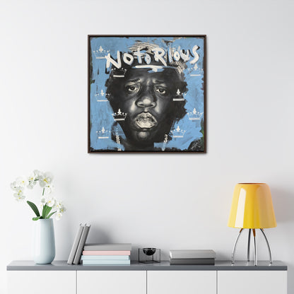 Notorious B.I.G.: 'Notorious'  //  Framed Canvas Print