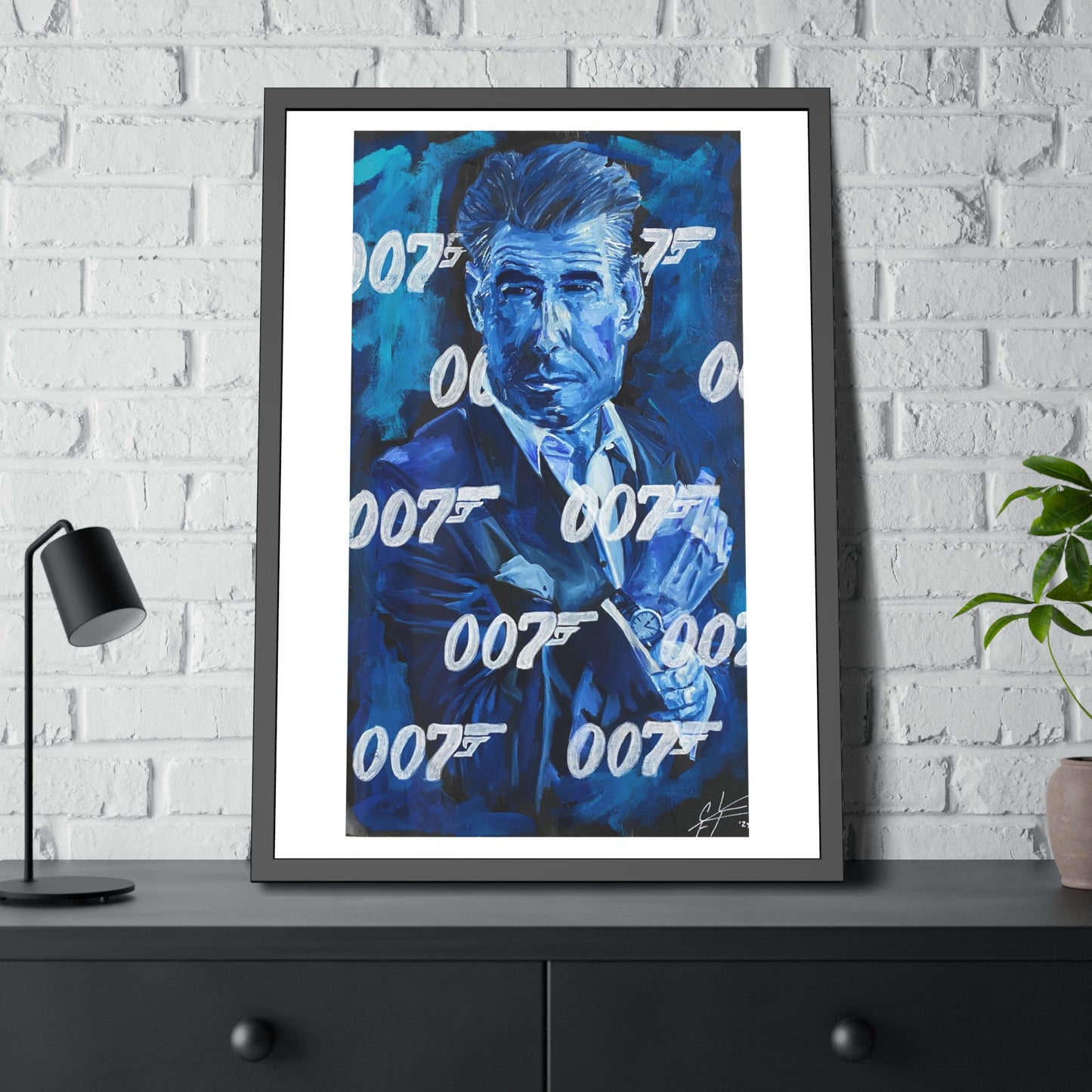 Pierce Brosnan: '007 Brosnan'  //  Framed Print