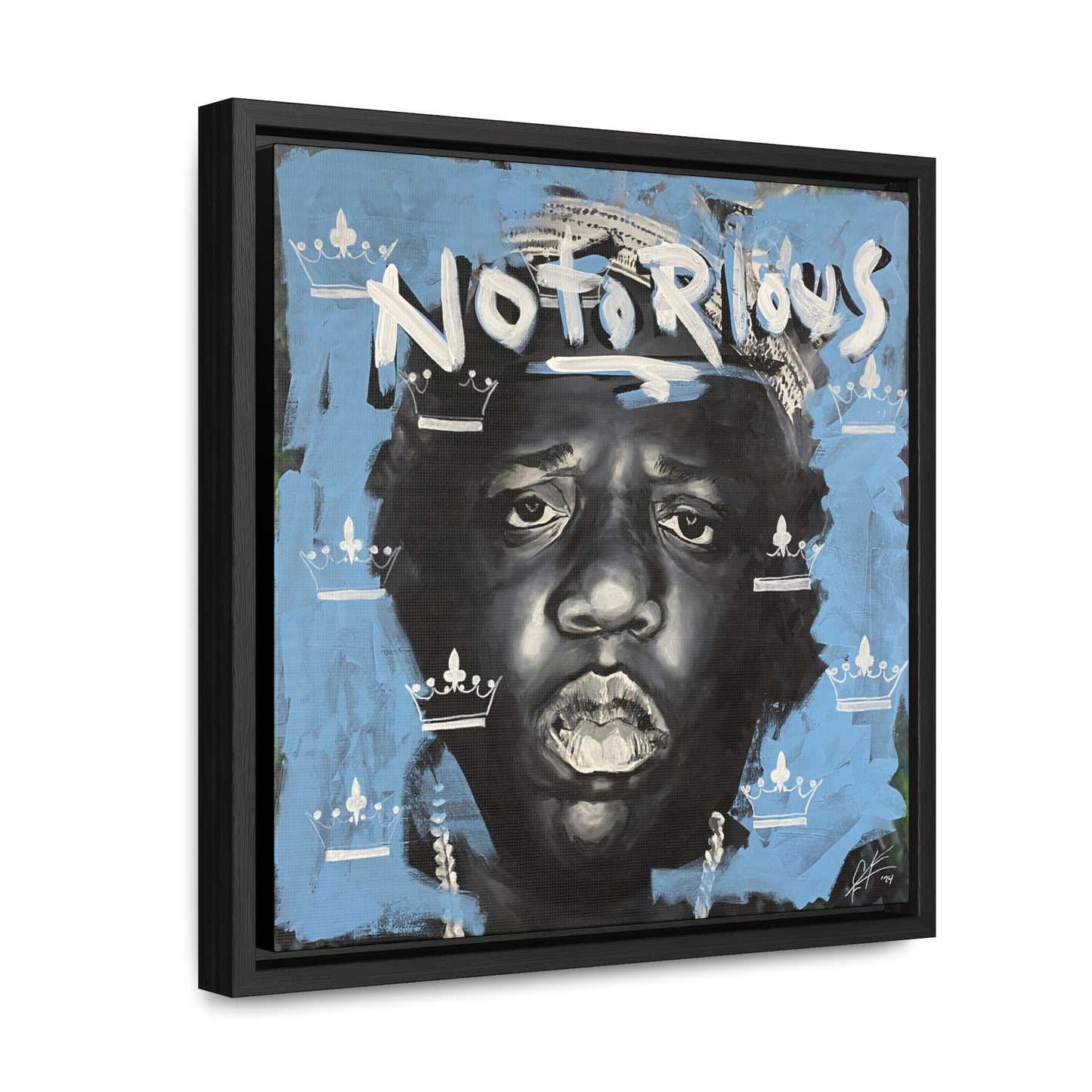 Notorious B.I.G.: 'Notorious'  //  Framed Canvas Print