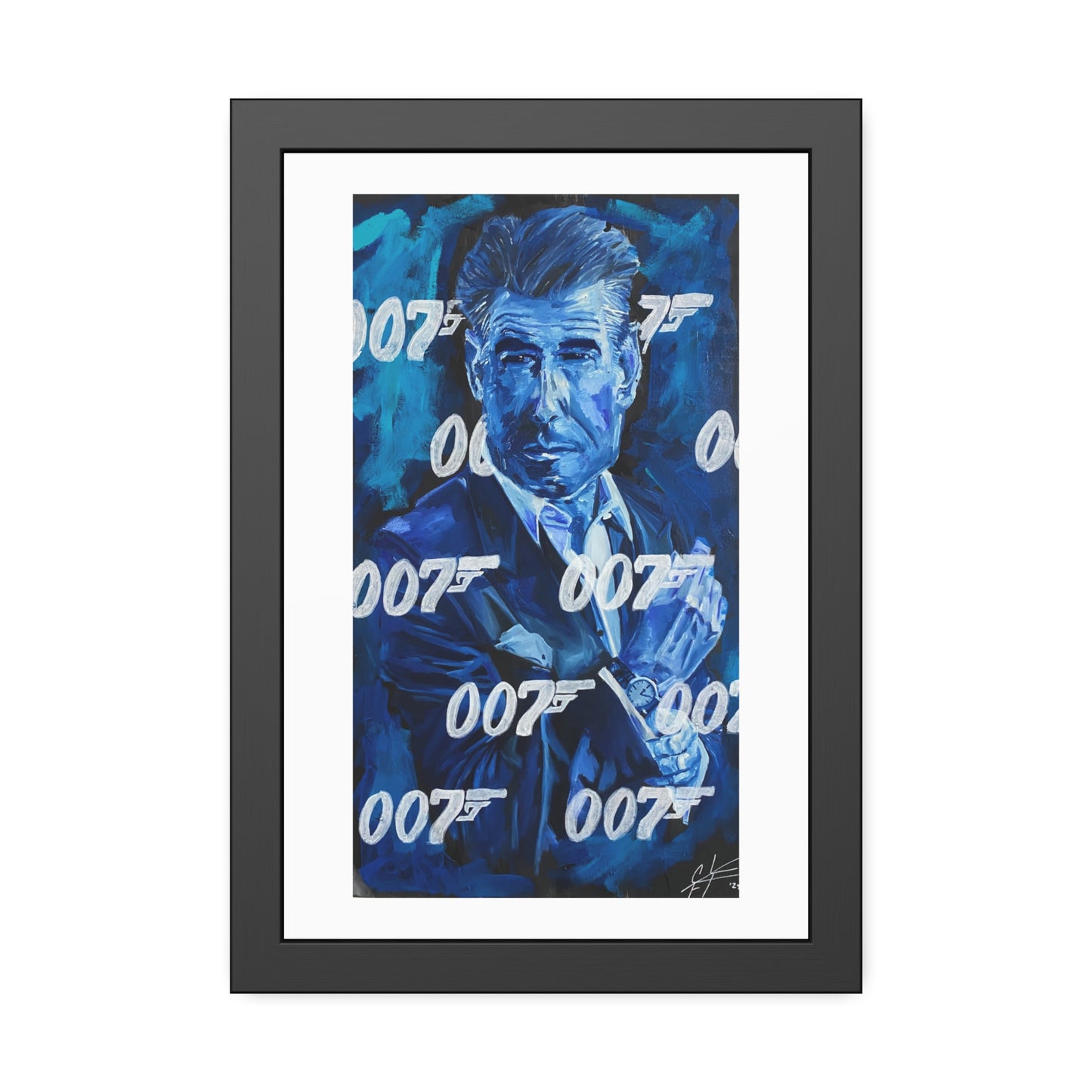 Pierce Brosnan: '007 Brosnan'  //  Framed Print